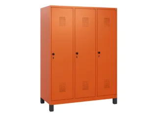 schoollocker,HxBxD 1630x1200x500mm,3vak,vak B 400mm,draaigrendel - 2