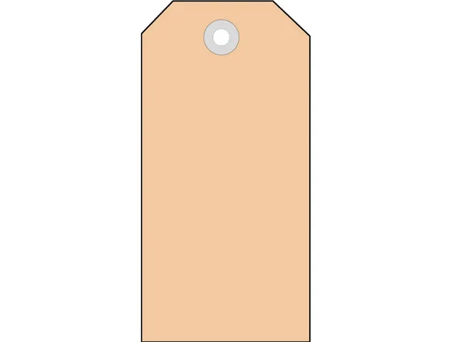 Herma 6014 Hanglabel 45x90mm Bruin karton met plastic oogje 1000 stuks