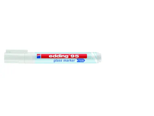 Viltstift edding 95 glasbord wit