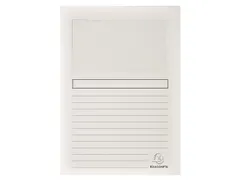 Pak van 100 venstermappen SUPER 160g/m2 - 22x31cm-Wit