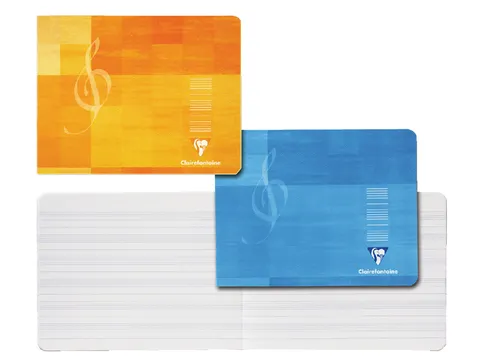 Schrift Clairefontaine muziek 220x170mm 48 pagina's 90gr assorti