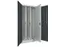 verticale kast cil.slot HxBxD 1950x1000x600mm RAL7035 front RAL7016