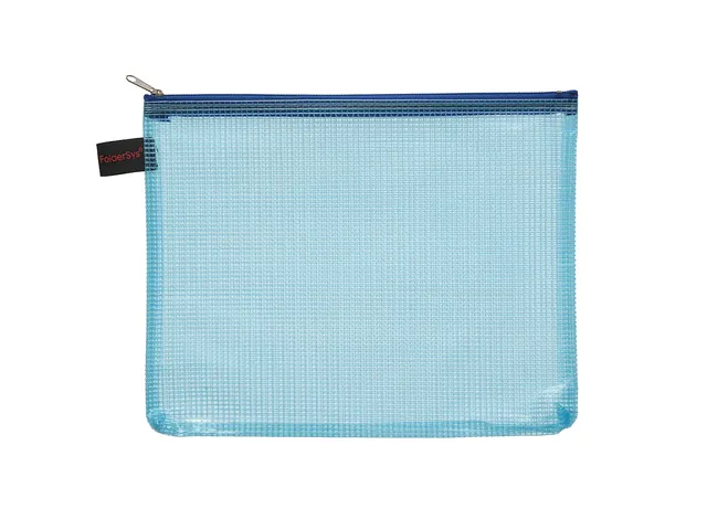 Ritszak Foldersys A5 PVC transp blauw