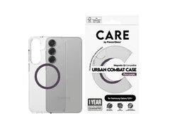 PanzerGlass CARE by Urban Combat Case Transparent w. Plum Purple