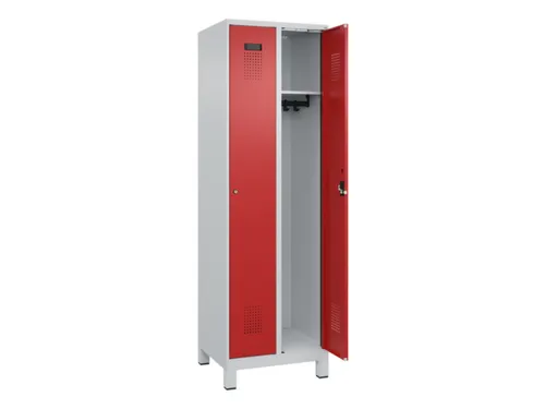 locker,HxBxD 1950x600x500mm,2vak,vak B 300mm,cil.-slot,voeten