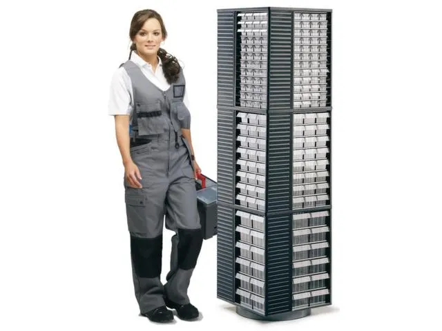 colonnes rotatives,HxlxP 1730x500x500mm,p. 12blocs tiroirs,P. 180mm