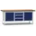 Werkbank 840x2000x700mm 3laden 2 Bergvakken Lichtgrijs Gentiaanblauw