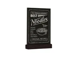 Europel Krijtbord Tafelmodel A5 Staand Zwart