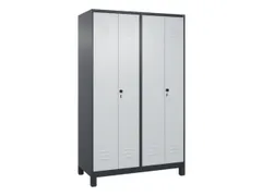 locker voor scheiding van kleding,HxBxD 1950x1200x500mm,4vak