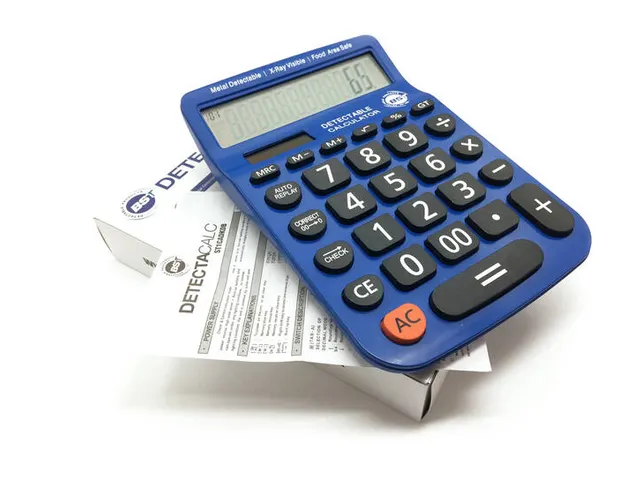 BST Dual detectable desktop calculator blauw