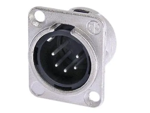 Neutrik - Xlr Chassisdeel, 5-Polig Mannelijk, Verzilverd, Vernikkeld,