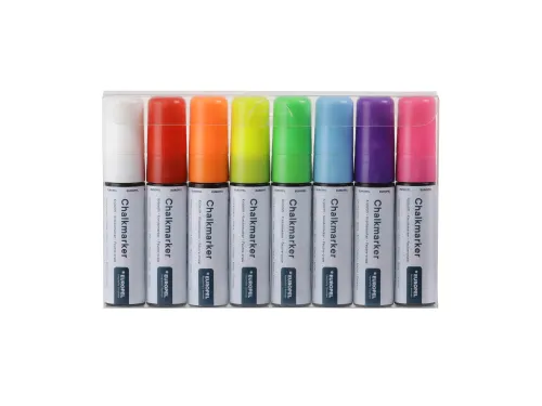 Krijtstift Europel 15mm assorti etui 8 stuks