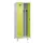 locker voor scheiding van kleding,HxBxD 1950x600x500mm,2vak