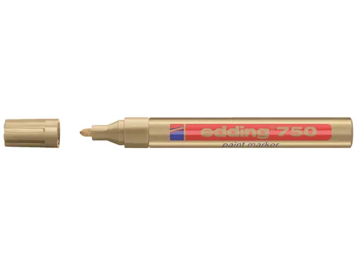 Viltstift edding 750 lakmarker rond goud 2-4mm