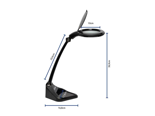 Loeplamp MAUL Iris LED dimbaar zwart