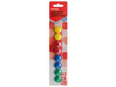Magneten rond 20mm assorti blister