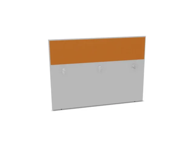 baliepaneel bureau aanbouw achter MP-lichtgrijs BN3005-geel 1600mm