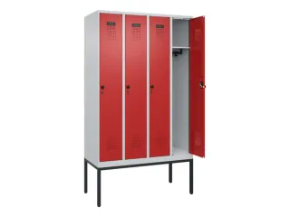 locker,HxBxD 2120x1200x500mm,4vak,vak B 300mm,draaigrendel - 1
