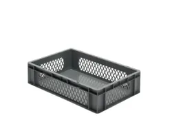 Euronorm-Stapelbak 26l H X L X B 145x600x400mm Grijs