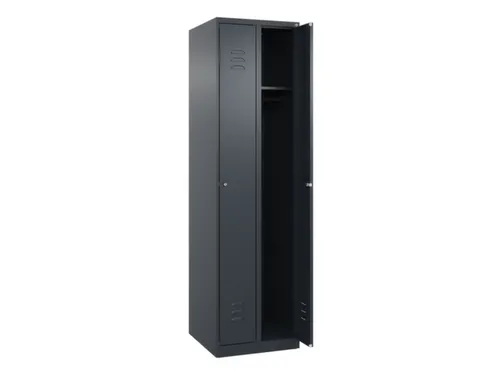 locker,HxBxD 1850x500x500mm,2vak,vak B 250mm,cil.-slot,staand op vloer