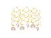 Hangdecoratie 70cm Party Swirl Unicorn 12 stuks