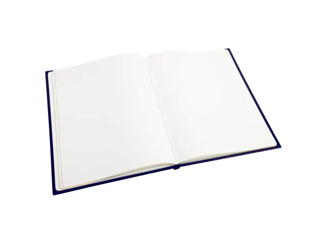 Livre d'or Balacron avec titre 140 pages blanches - 21x19 cm vertical