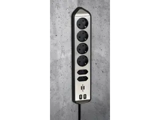 Stekkerdoos Brennenstuhl bureau Estilo 6 voudig inclusief 2 USB 2 m - 2