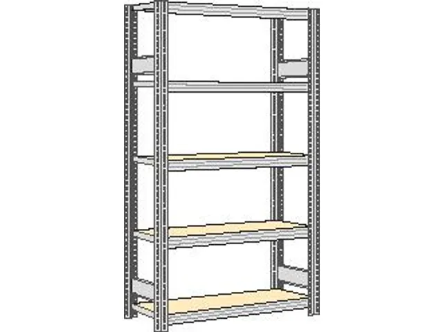 magazijnstelling,grondveld,HxBxD 2000x1341x326mm,vakl. 250kg