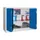Ruime Vouwdeurkast 1000x1200x500mm 2legborden Ral7035 Front Ral5010