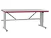 table d'emballage,HxlxP 720-1120x1200x800mm,panneau gris clair