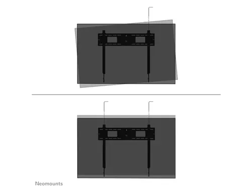 Neomounts LEVEL-750 WL35-750BL18 Kantelbare heavy duty muurbeugel - 55