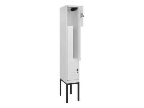 Z-garderobekast,HxBxD 2120x300x500mm,vak B 150/300mm,draaigrendel