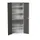 universele kast,HxBxD 2000x800x550mm,4xStalen bodem,2lade(n)