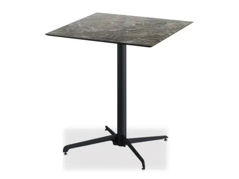 outdoortafel,HxBxD 740x700x700mm,rechthoekig,X-onderstel zwart