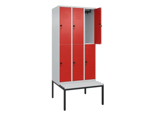 Dubbeldekse dekenkist,HxBxD 2120x900x815mm,3x2vak.,vak B 300mm