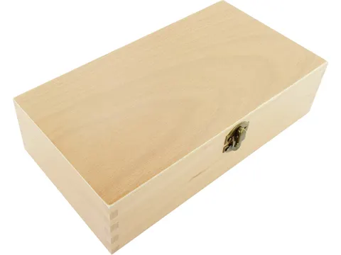 Tekendoos Kangaro 3-vaks Ongelakt Hout 25x14x6,5cm