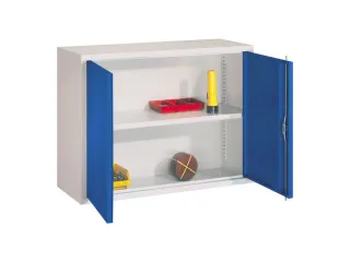 Hangkast 600x800x300mm 1 Verstelbaar Legbord Ral 7035 Front Ral 5010 - 2