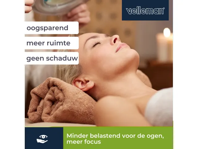 LED Loeplamp Met Vergrootglas 8 Dioptrie 8W 60 LED's wit