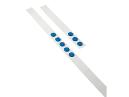 Wandlijst Desq 100cm met 5 blauwe magneten van 32mm