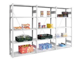 levensmiddelstelling,aanbouwveld,HxBxD 2500x1010x335mm,vakl. 150kg - 3