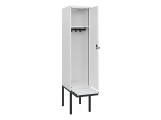 locker met bank,HxBxD 1950x400x815mm,1vak,vak B 400mm,draaigrendel - 1