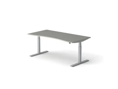 Elektrisch ihv bureau HxBxD 640-1300x1800x900/800mm blad grijs