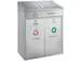 Recycling afvalbak outdoor 2x55 Liter