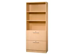 combikast,HxBxD 2004x800x420mm,3ordnerhoogte stelling,2hangmappenframe