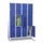 lockerkast,HxBxD 1850x1200x500mm,4x3vakken,RAL7035,front RAL5010