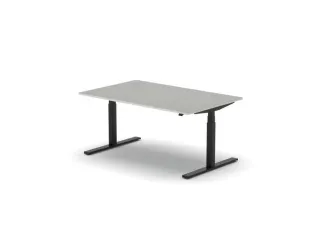 Elektrisch ihv bureau HxBxD 640-1300x1600x1000mm blad grijs - 1