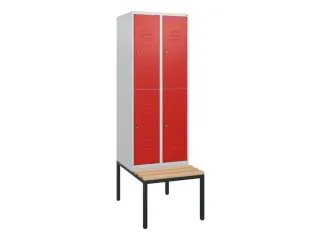 Dubbeldekse dekenkist,HxBxD 1950x600x815mm,2x2vak.,vak B 300mm - 1