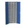 post-/sorteerkast 2000x800x350mm 3x15vakken RAL7035+RAL5010
