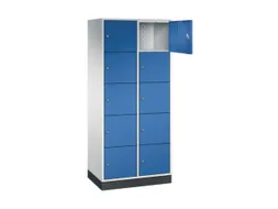 grootvolume-lockersysteem,RAL 7035/RAL 5010,HxBxD 1950x820x500mm