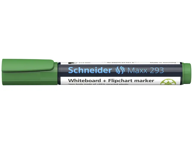 Boardmarker Schneider Maxx 293 beitelpunt 2-5 mm groen